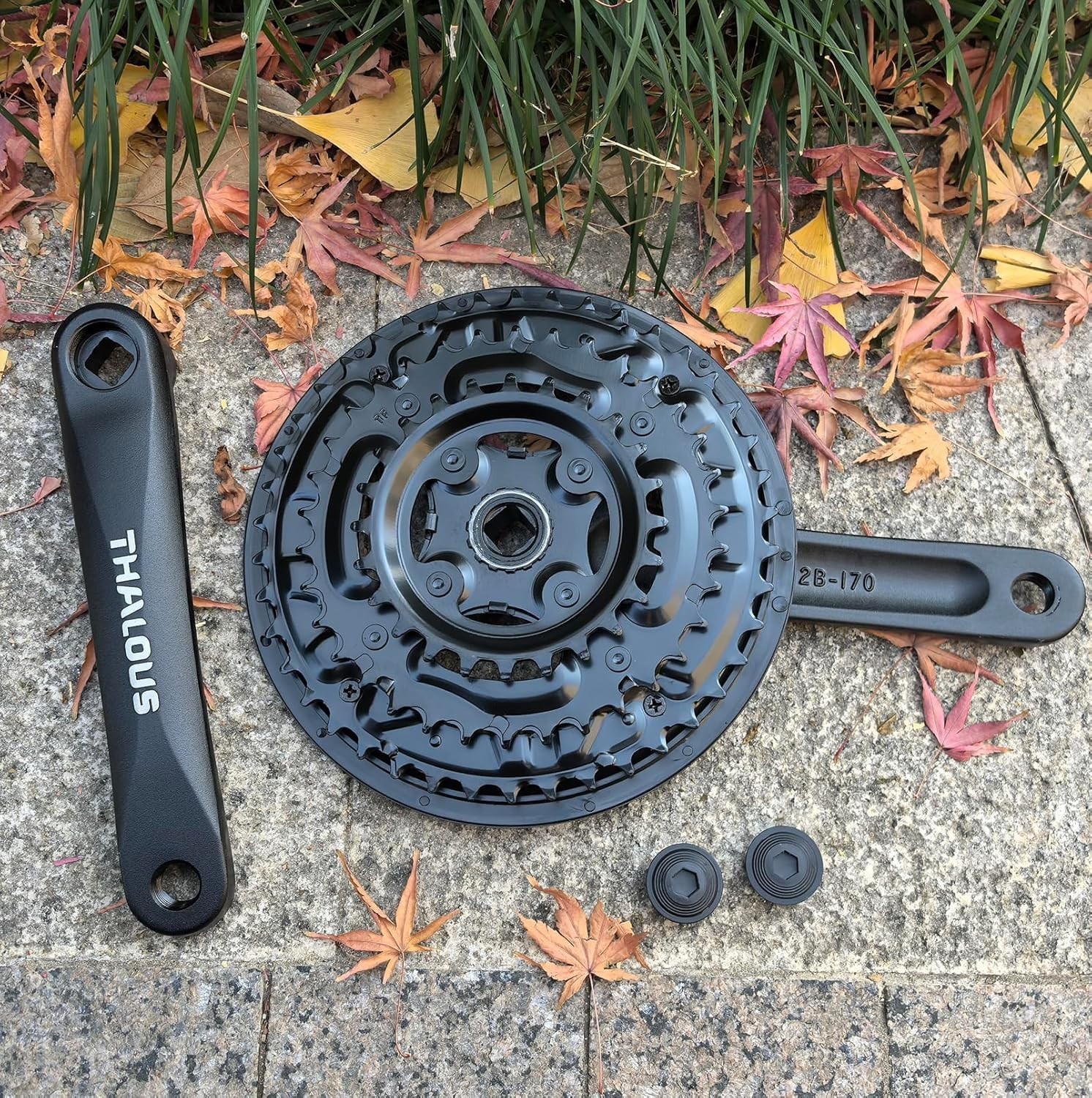 Universal Bicycle Crankset 6/7/8 Speed 42/34/24T Square Crank Arm 170MM MTB