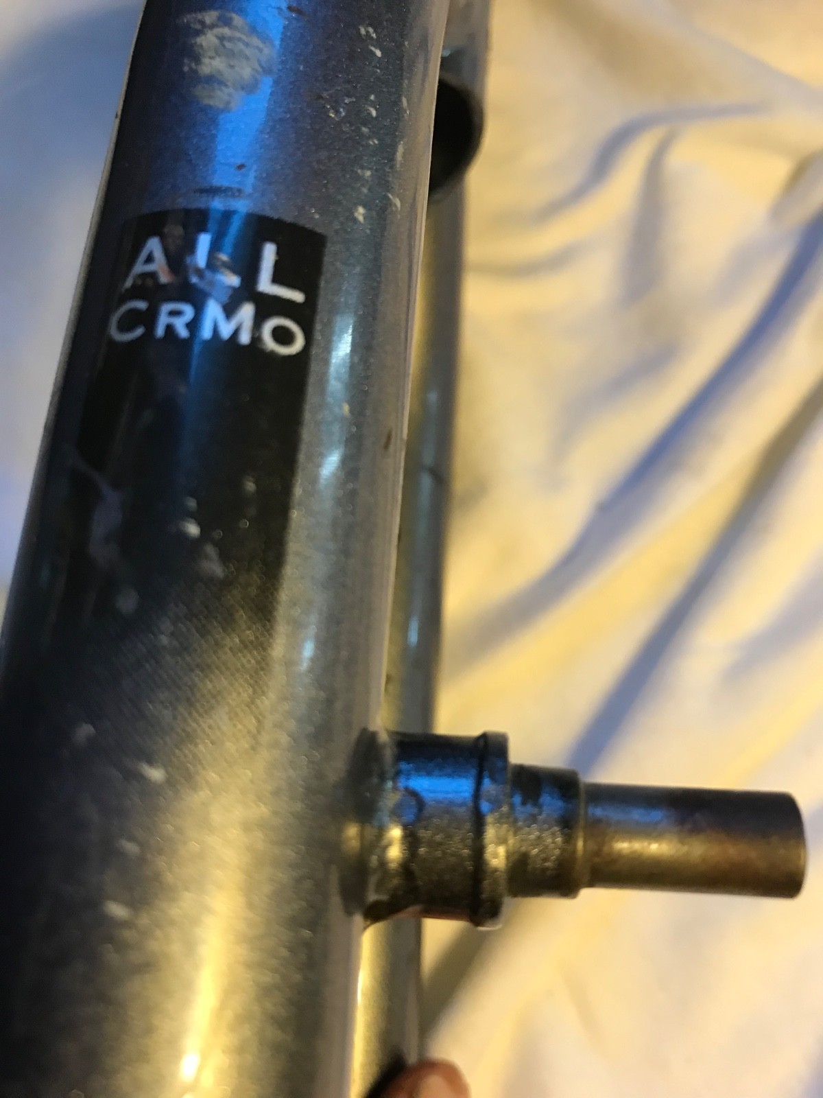 Threaded 1-1/8” quill MTB Fork rigid cromoly steel