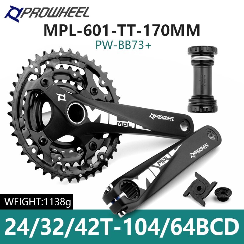 MTB Bicycle Crankset 9S 10S 11S 170MM 24-32-42T Sprocket with Bottom Bracket BB