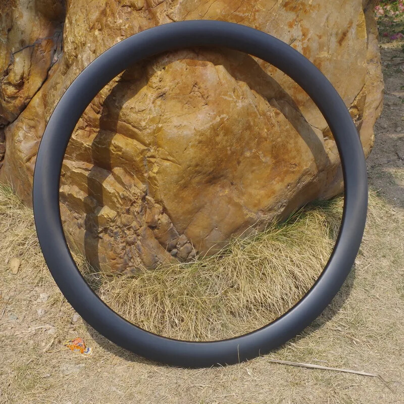 Road Bike Carbon Rims Disc Brake Clincher Tubeless 25mm Width 30mm-60mm Depth
