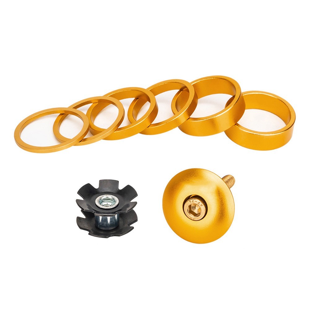 Bike Headset Washer Colorful Gold Purple Red 34mm Aluminum Alloy/steel