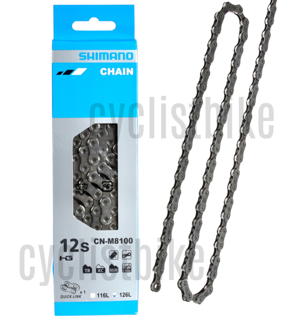 Shimano XT CN-M8100 12-speed 126link Chain w/ Quick-Link NIB