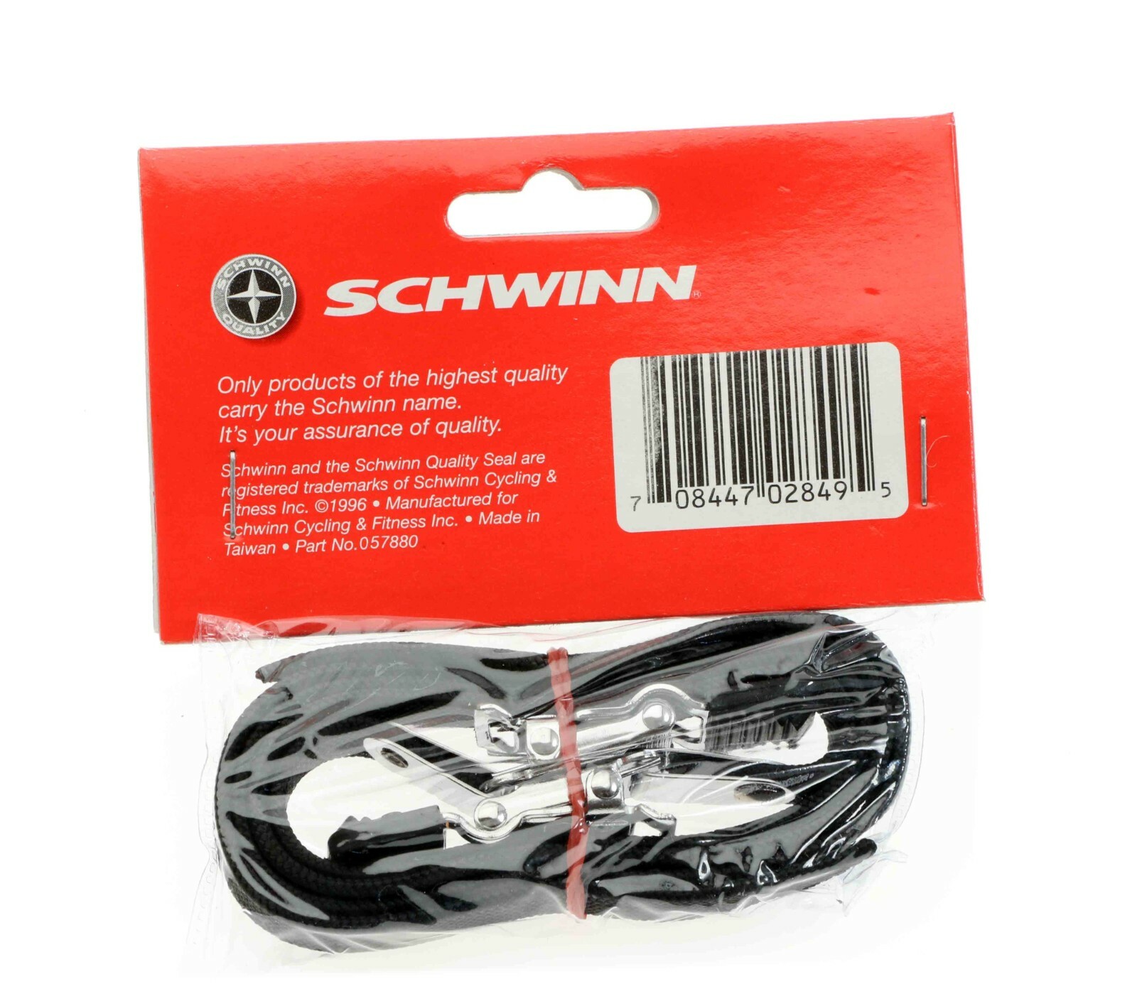 Schwinn Quality Toe Straps Nylon Fixed Gear Single Speed Black 450mm NOS NEW