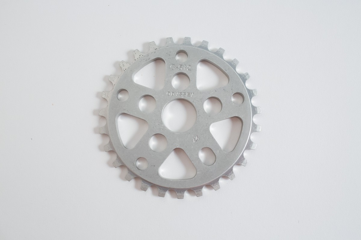 NOS Odyssey Chase Hawk C-512 27T BMX Sprocket Raw 7075-T6 Aluminum