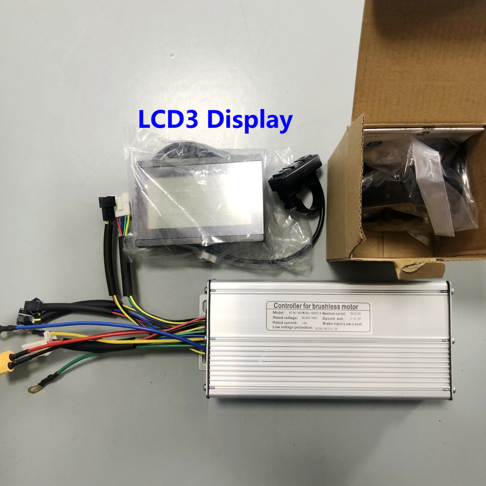 36V/48V 26A KT E-bike Brushless DC Motor Controller +KT-LCD8H/KT-LCD3 Display