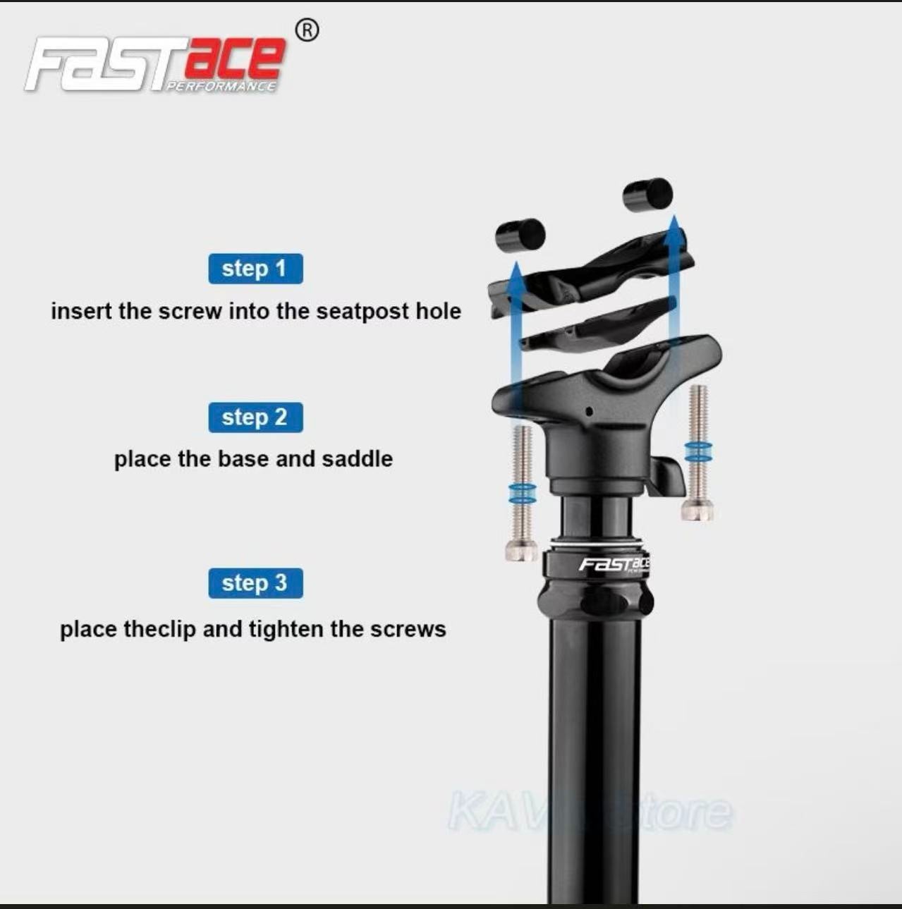 Adjustable Bicycle Dropper Seat Post MTB 125mm Travel 27.2/30.9/31.6mm