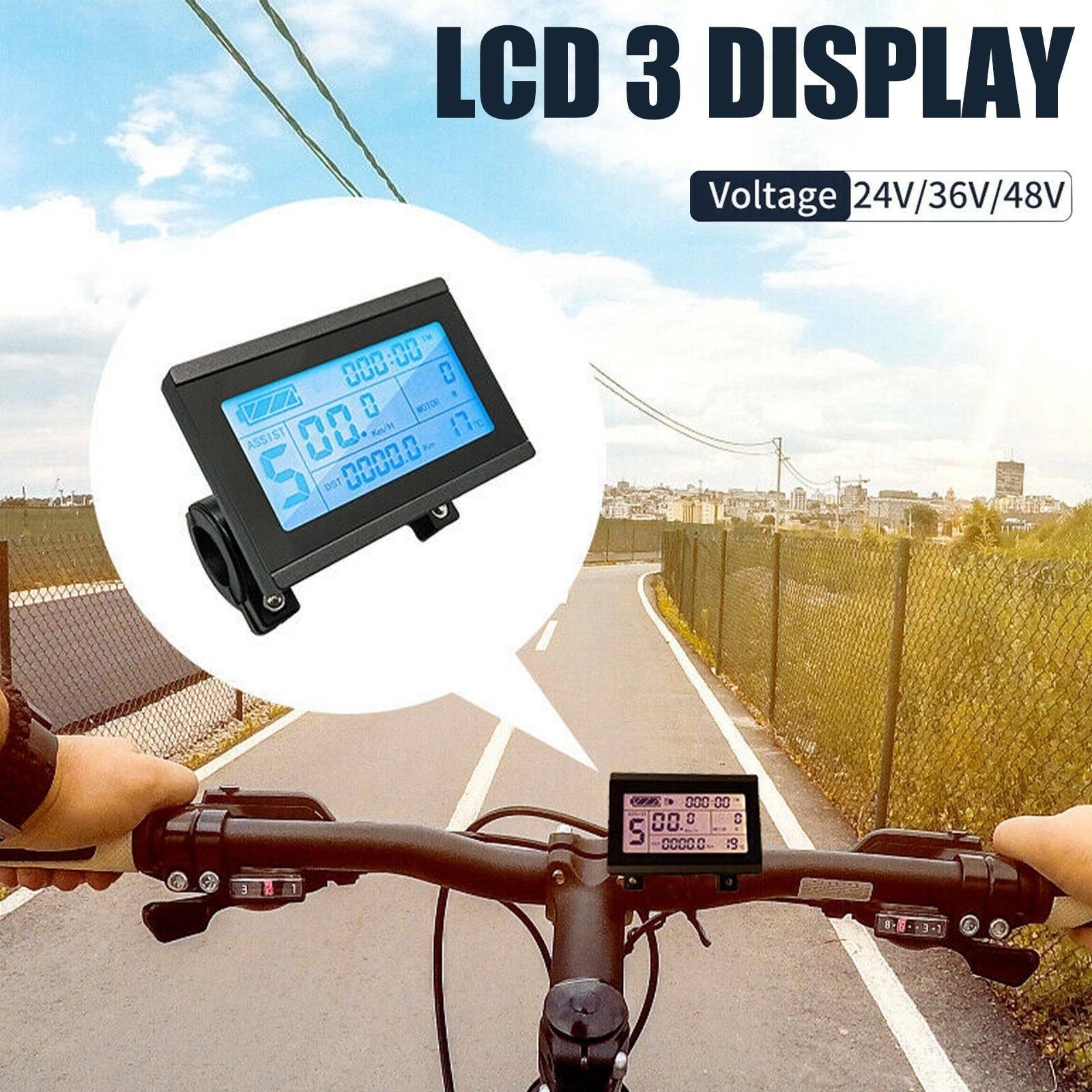 24/36/48V KT-LCD3 Display Meter Control Panel For Ebike Electric Bicycle Scooter