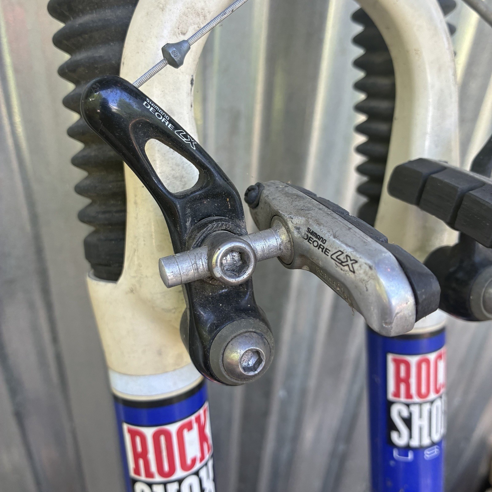 Vintage RockShox Indy C Suspension Fork 1 1/8 Threaded W/deore Xt Canti 5.5in