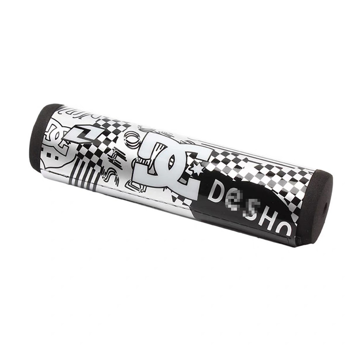 Sturdy Black/Silver Fancy DC Sponge Foam Crossbar Protection Pad for Bikes 7.9″
