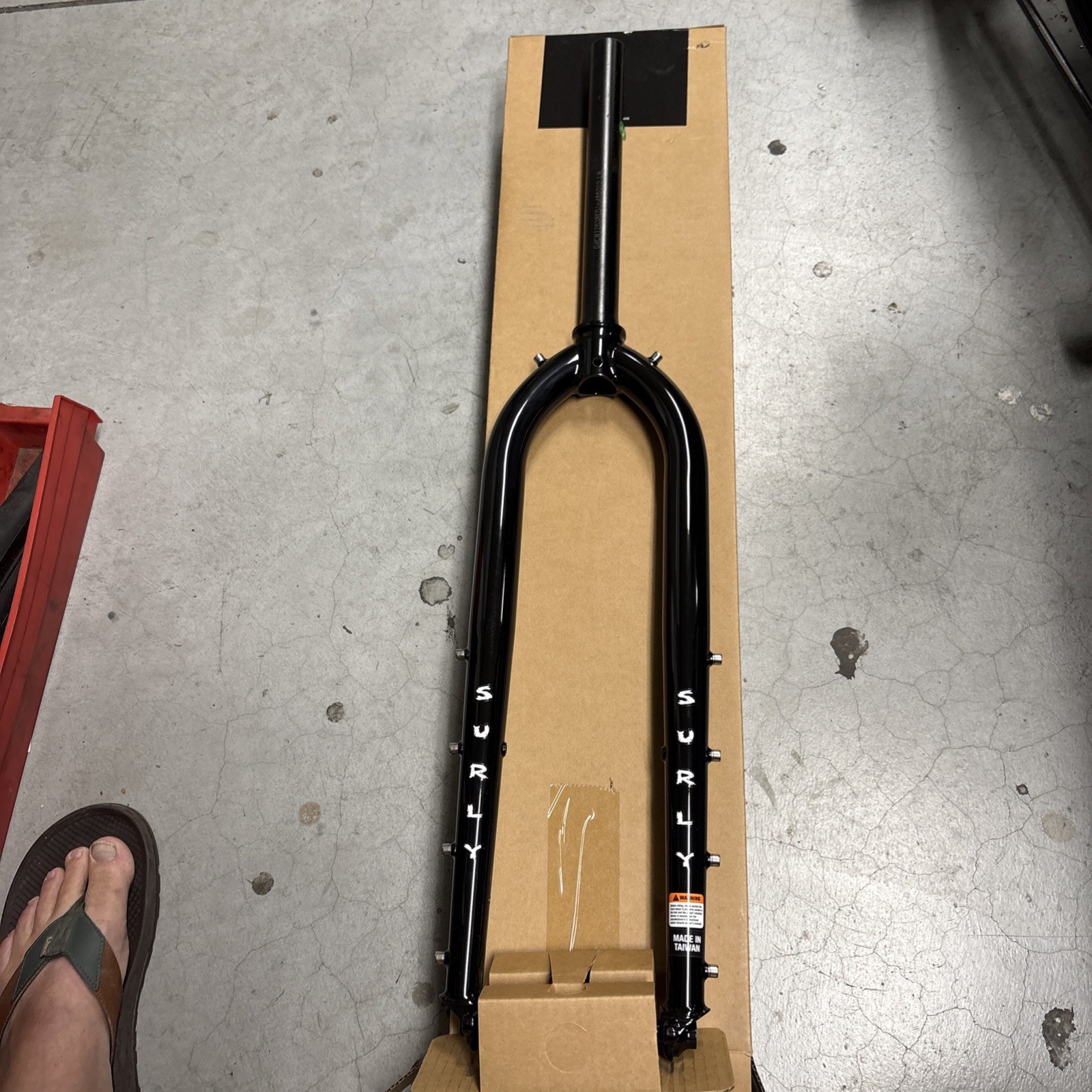 Surly Rigid Dinner Fork Stainless Steel Black Gloss