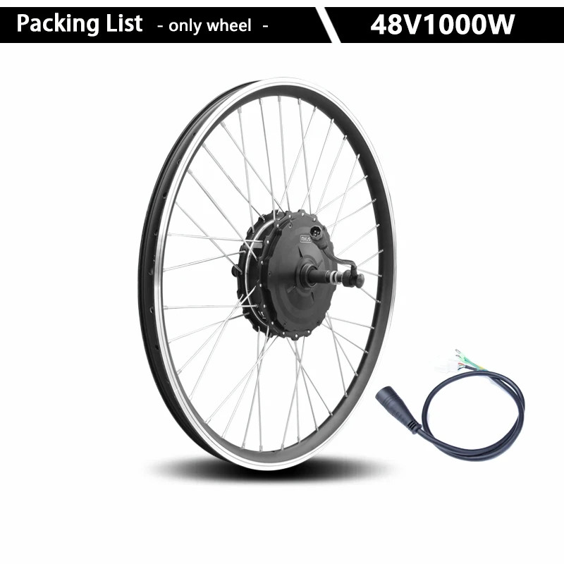 48V 1000W Mountain E-Bike Rear Rotate Wheel Hub Motor Rear Dropout 135mm