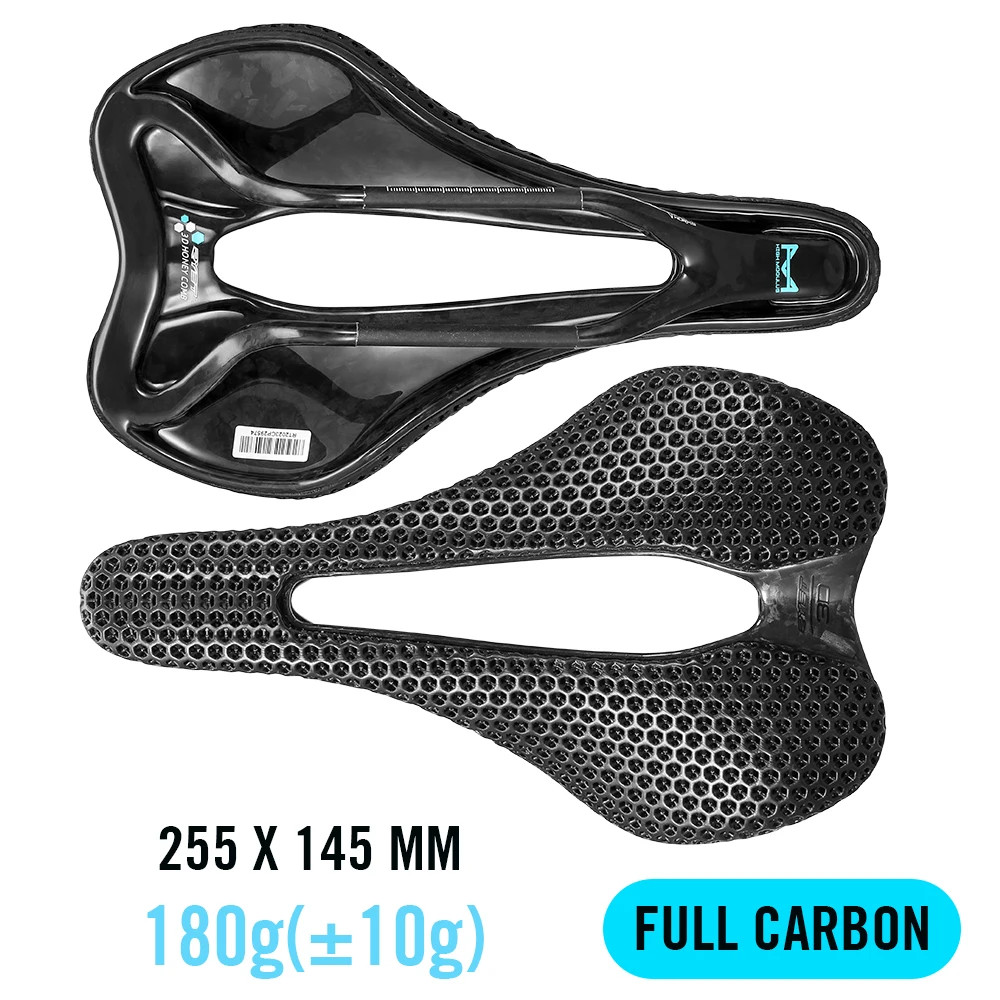 RYET Ultralight 3D Saddle 145/150mm Carbon Fiber Rail 180g Road Gravel MTB