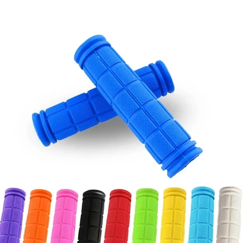 BMX MTB Bike Grips Mountain Bicycle Handlebar Soft Rubber Scooter Non Slip Pair