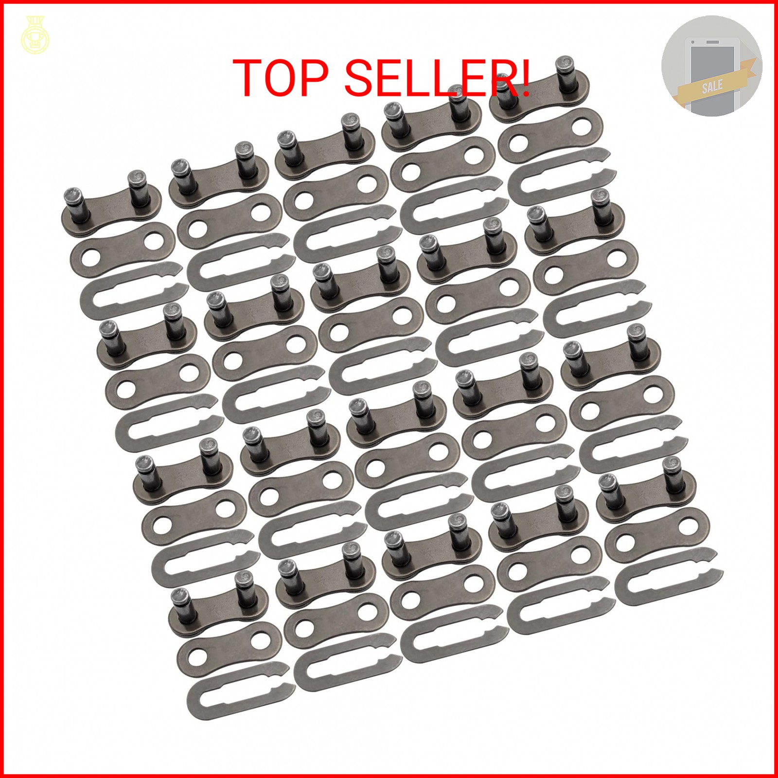 AYWFEY 20 Pairs Bike Chain Master Link for 6/7/8/9/10 Speed Chains, Bicycle Bike