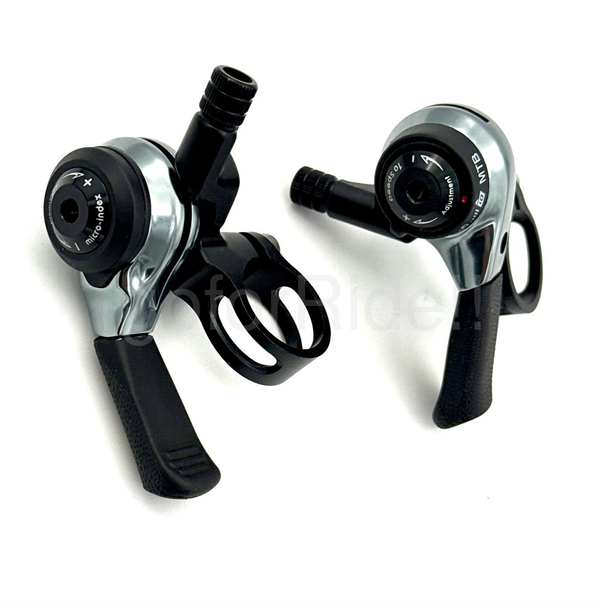 Microshift 2/3×10 Speed MTB Thumb Shifter Pair Left+Right, 22.2mm bar clamp