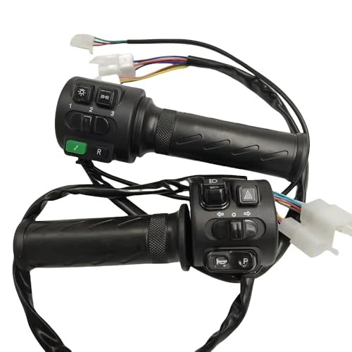 Fardriver Hall Type Twist Throttle Set,Three Speed/Reverse/Parking/Horn/Light
