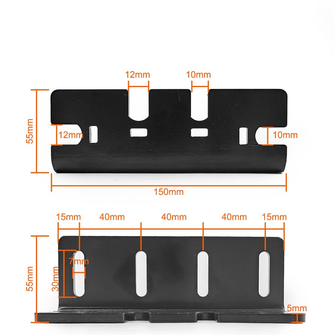 L-faster 2 PCS Customized Steel Mounting Plate Bracket For Electric Wheelbarrow