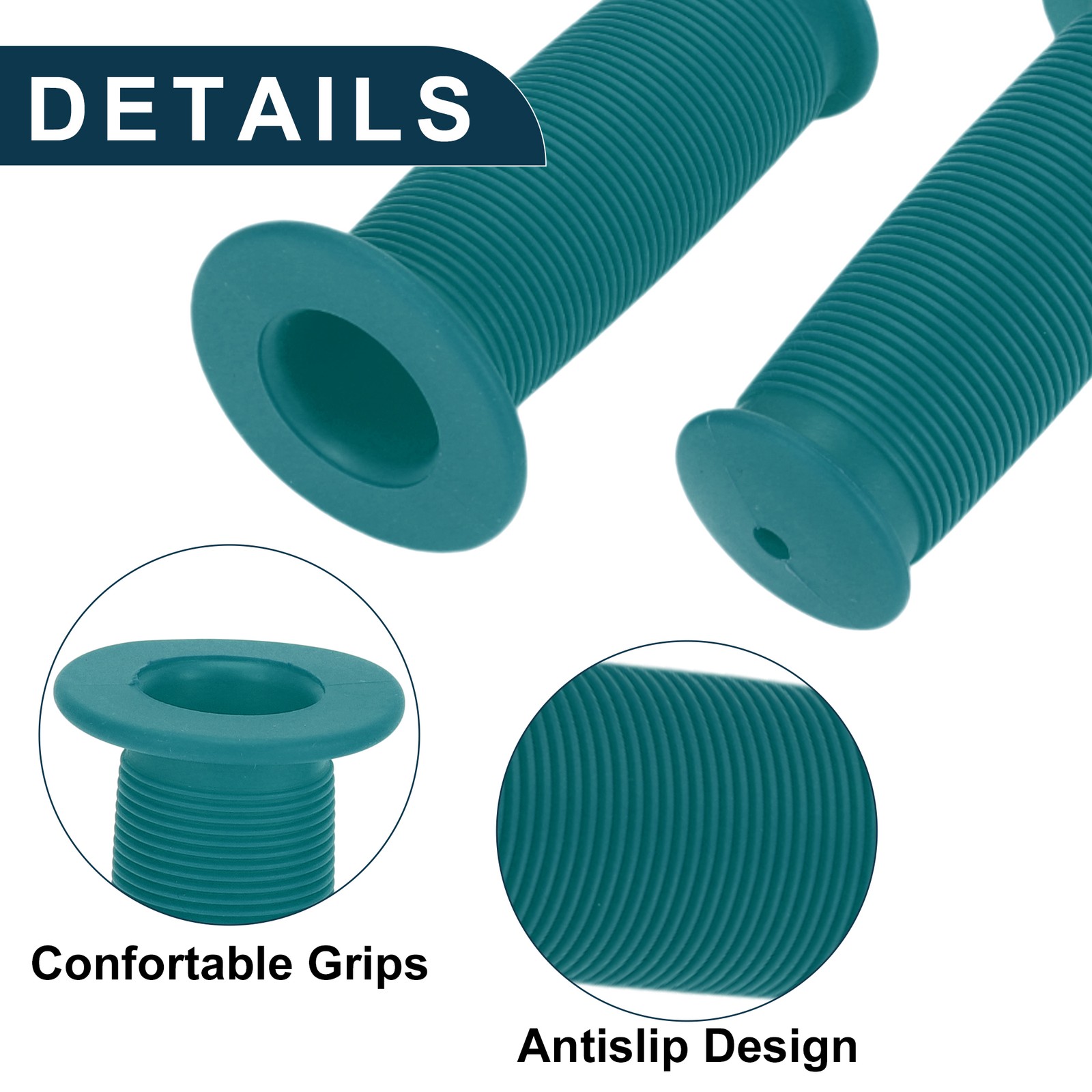 Bike Handlebar Grip Cover 85mm Non-Slip Cycling End Grips Protector Blue 1 Pair