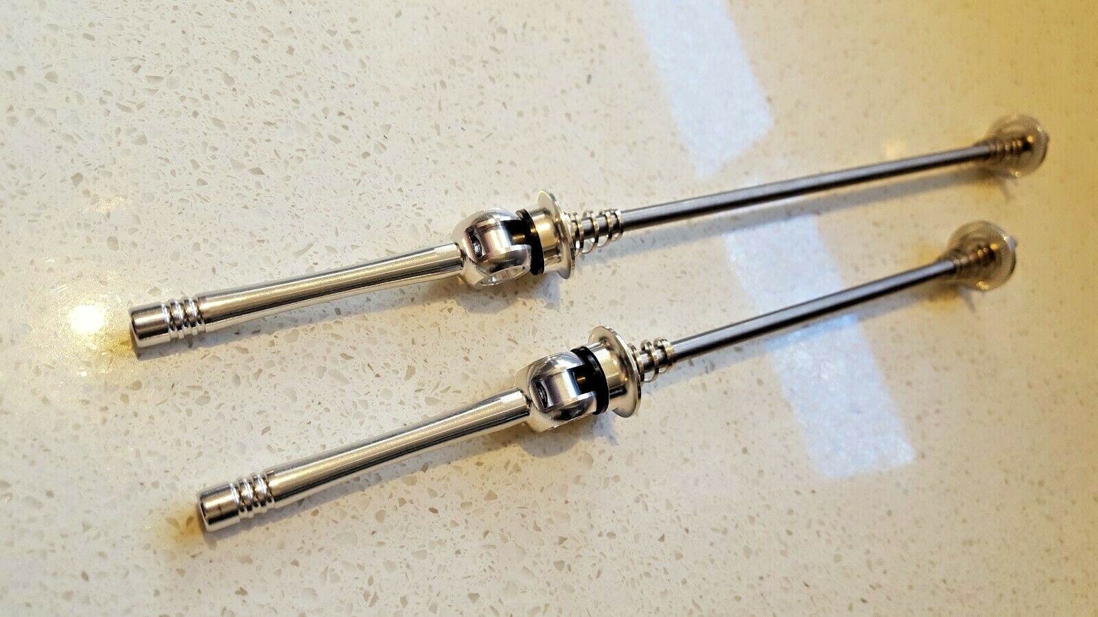 SKEWERS, Titanium & Alloy, «AEROZINE» 45 g, a pair, Quality, Strong & SILV Anod.