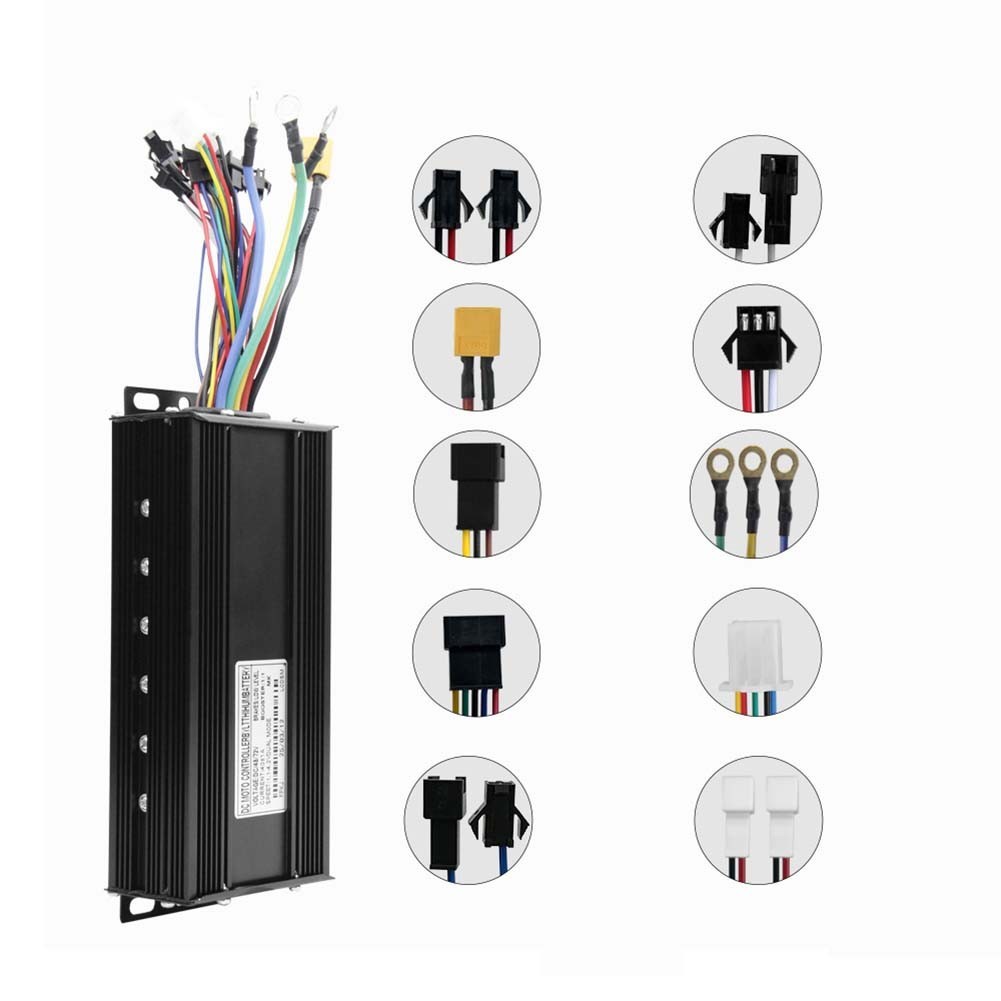 40A Brushless Controller for 48V 72V 1500W 2000W Ebikes with Sine Wave