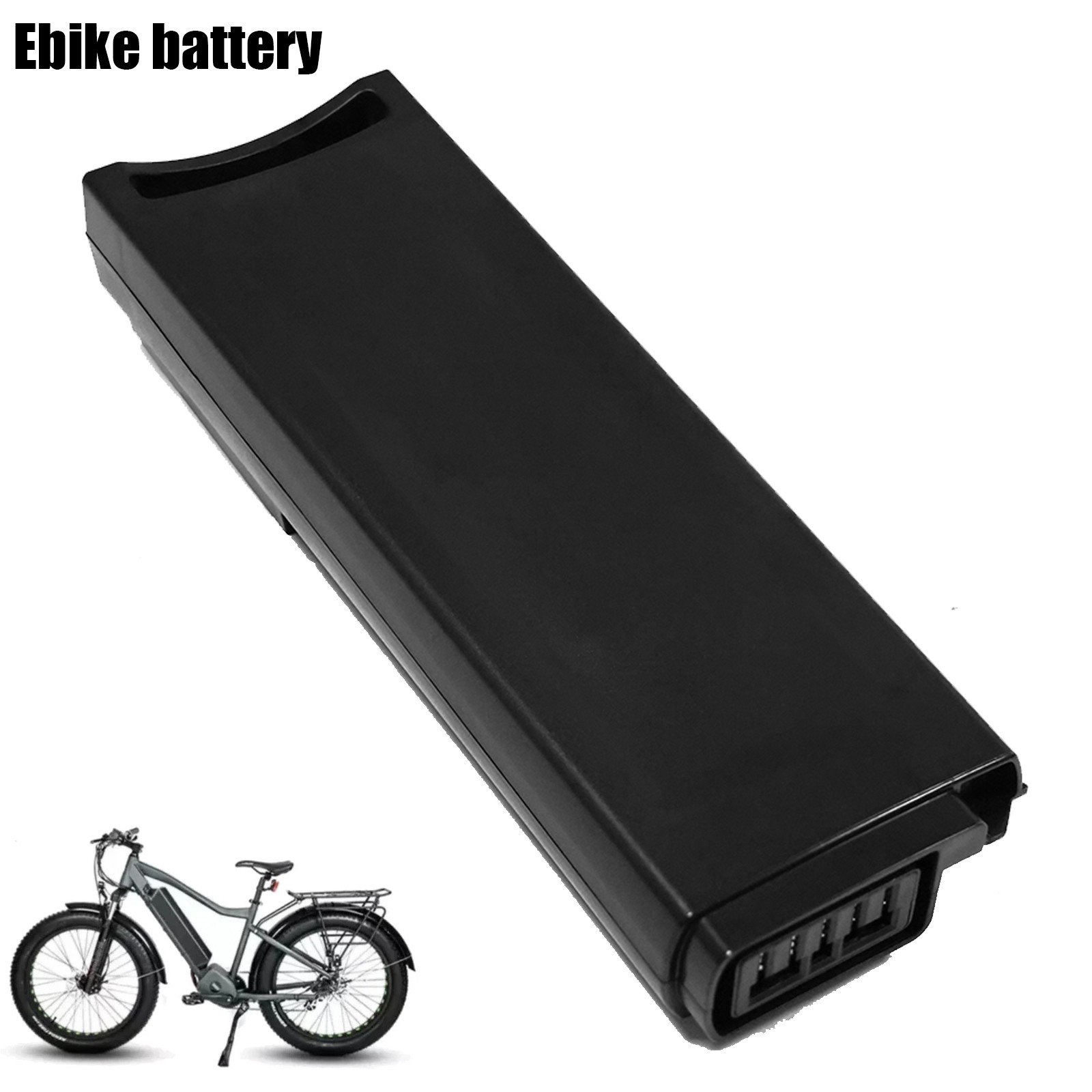 New BOSCH Ebike Battery 36V 10.4Ah BOS-E36B Lithium for Electric Bicycle Black