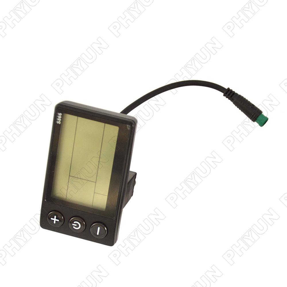 S866 LCD Display Waterproof Connector For E-Bicycle Electric Bike 24V/ 36V/ 48V