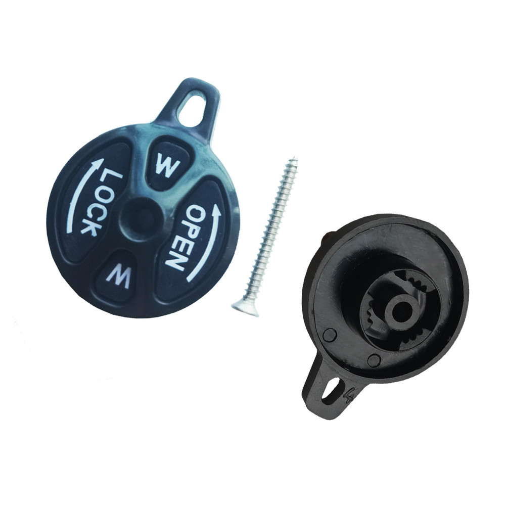 For Mountain Bike Shoulder Lock Switch Aluminum 5x5x3cm Red Black Blue