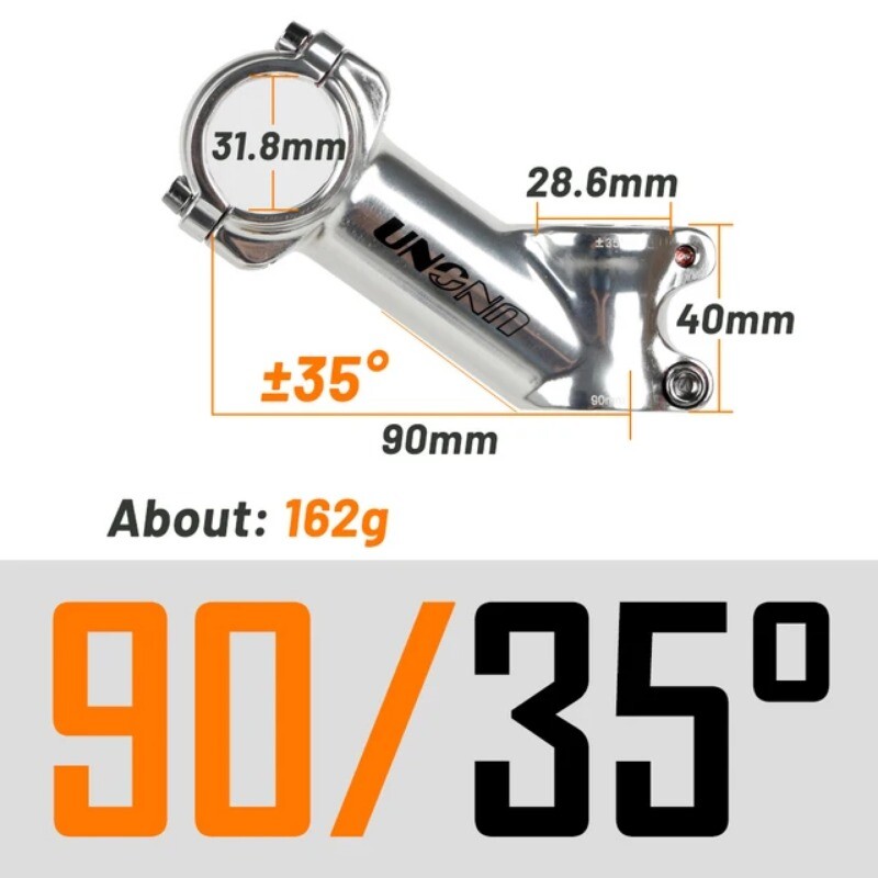 7/17/35 Degree 60/70/90/110/120/130mm Mountain Road Bicycle Handlebar Stems