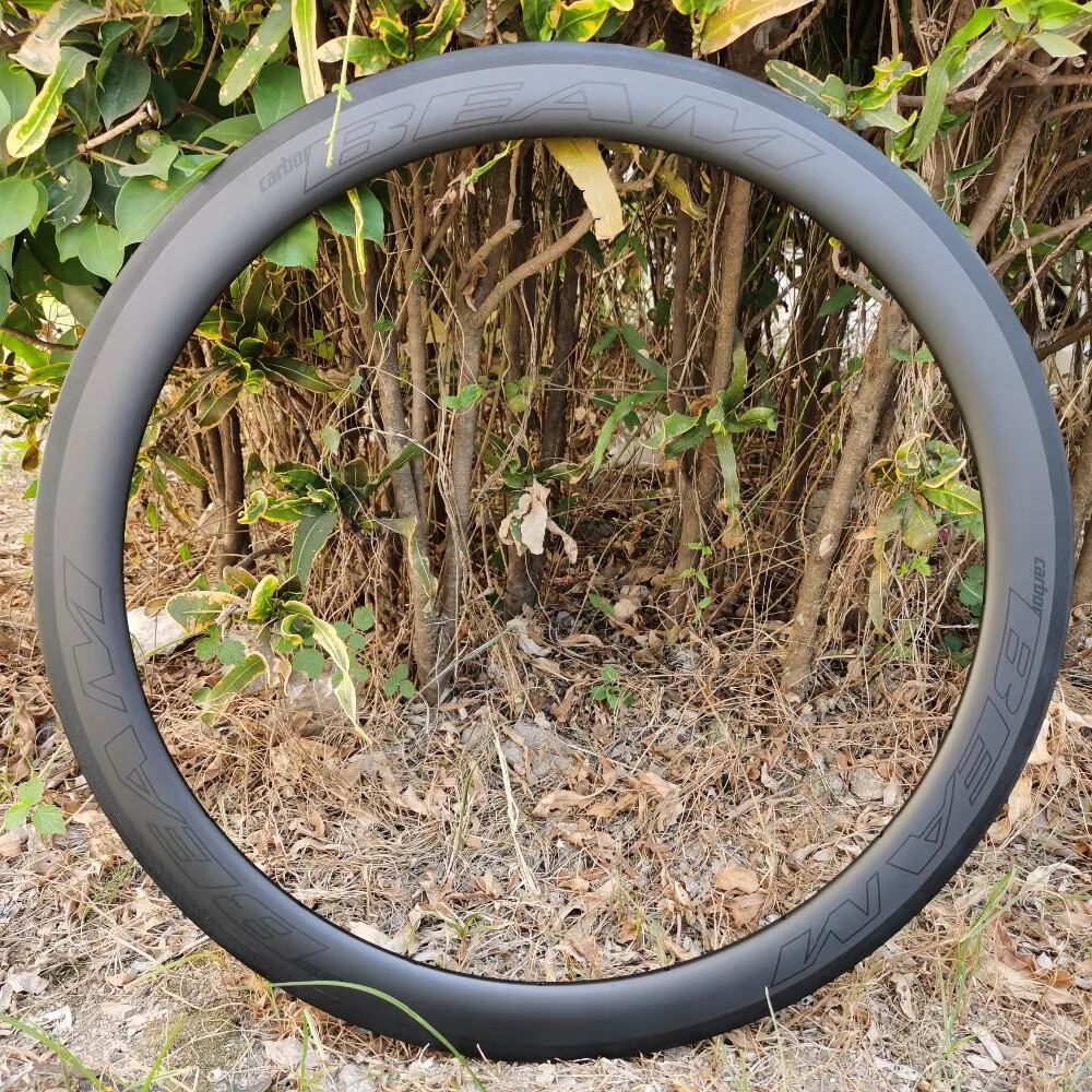 700C Tubeless Disc Brake Carbon Cyclocross Road Bicycle Rims Matte/Glossy Finish