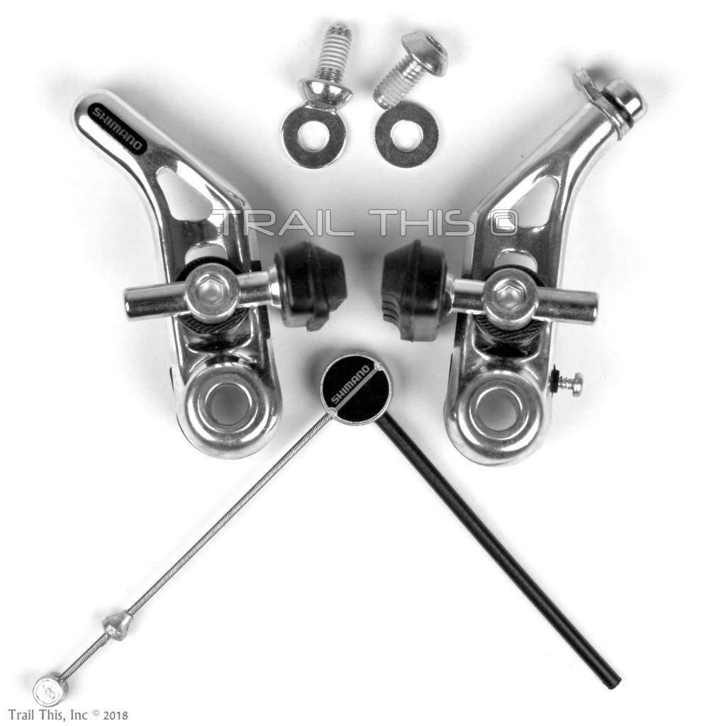 Shimano Altus CT91 Front & Rear Cantilever Canti Bicycle Brake Set w/ Link Wires