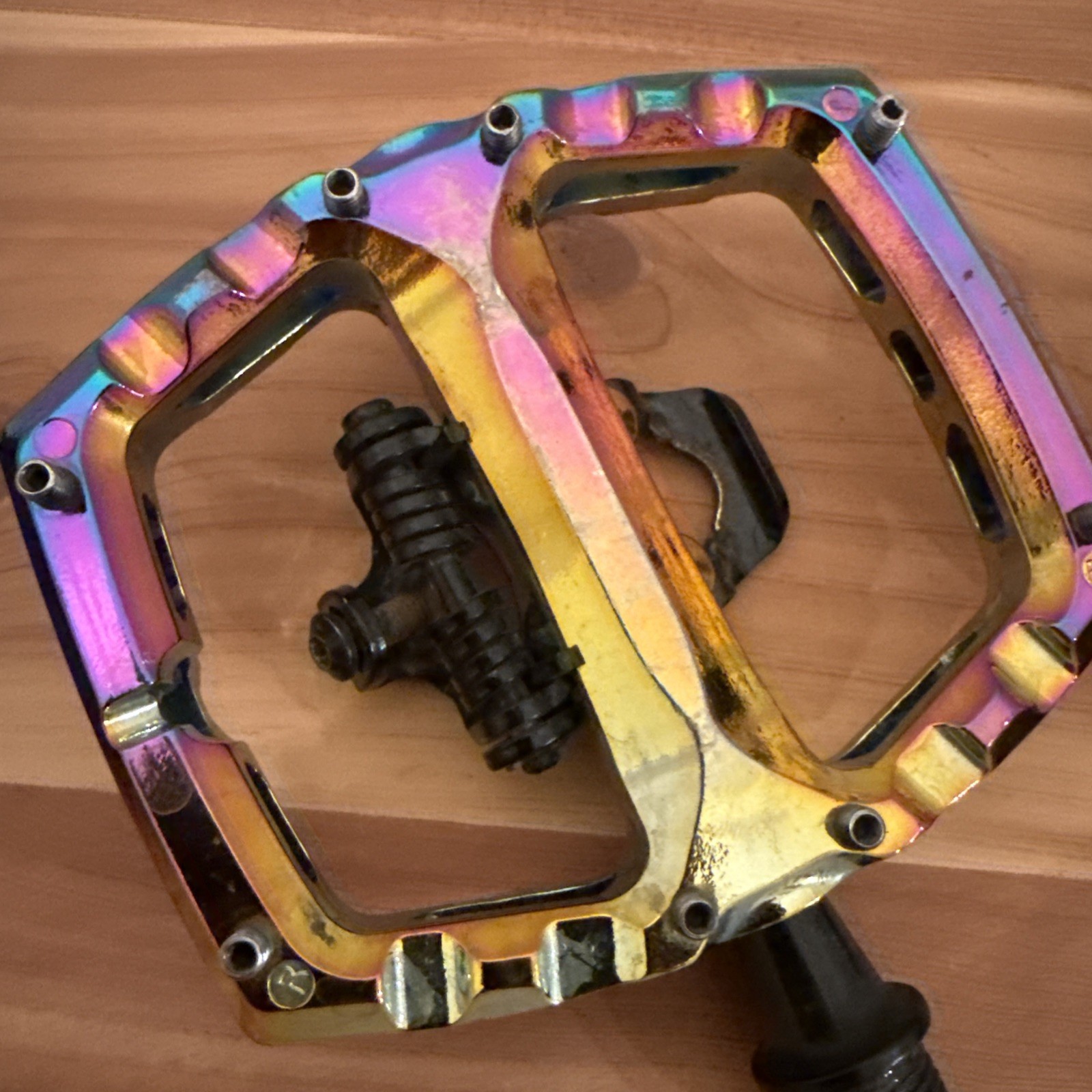 Xpedo Ambix Oil Slick Platform / Clipless Pedals SPD
