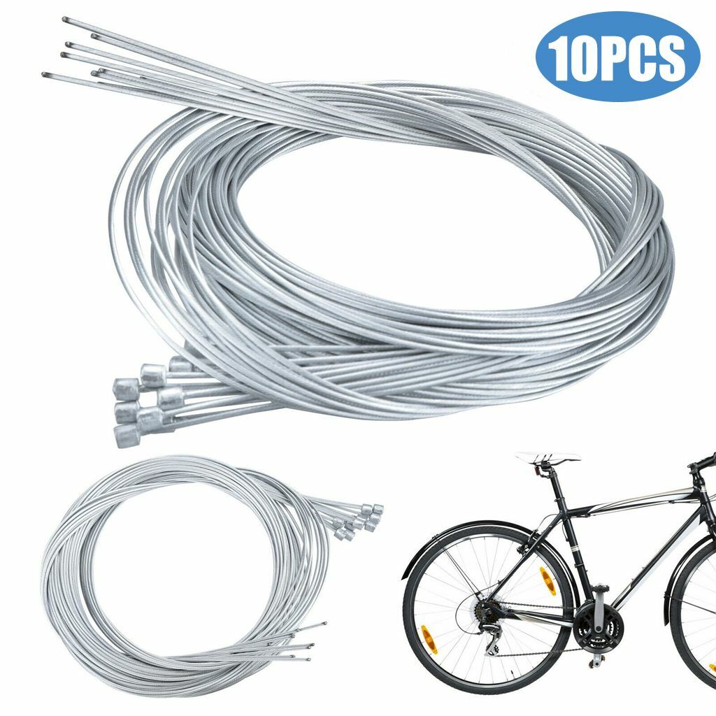 10pcs Bicycle Shift Shifter Derailleur Gear Zinc Plated Steel Inner Cable Wire