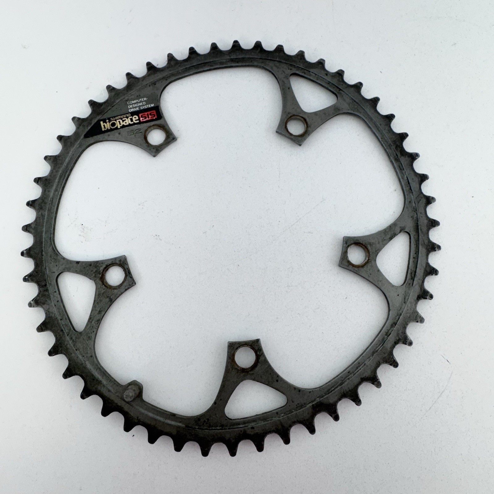 Vintage Shimano Biopace 52t Chainring 600 52 Tooth 130 BCD Silver Oval 80s A22