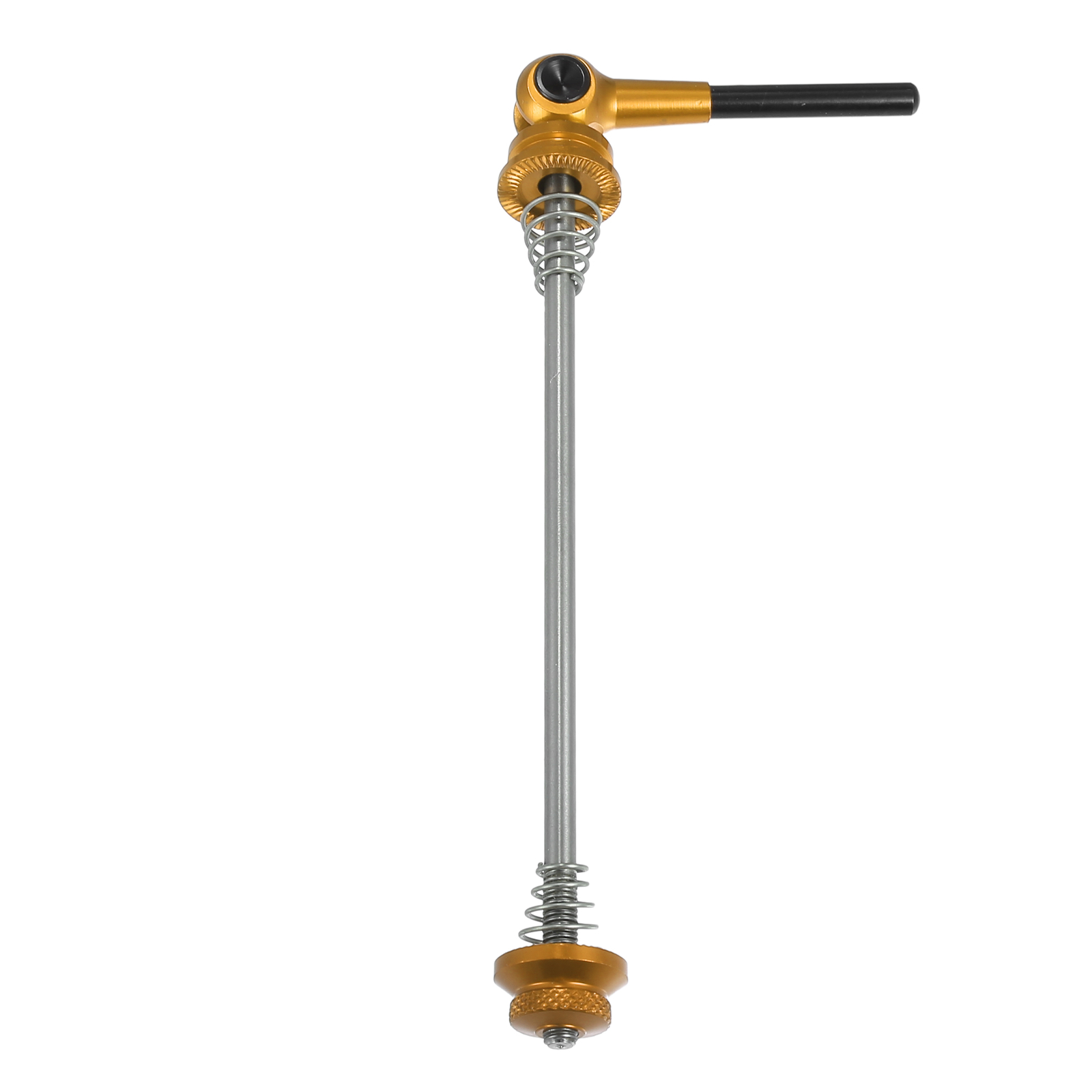Universal Piece of 2 Bike Quick Release Axles Skewer Lever 140mm 180mm Gold Tone