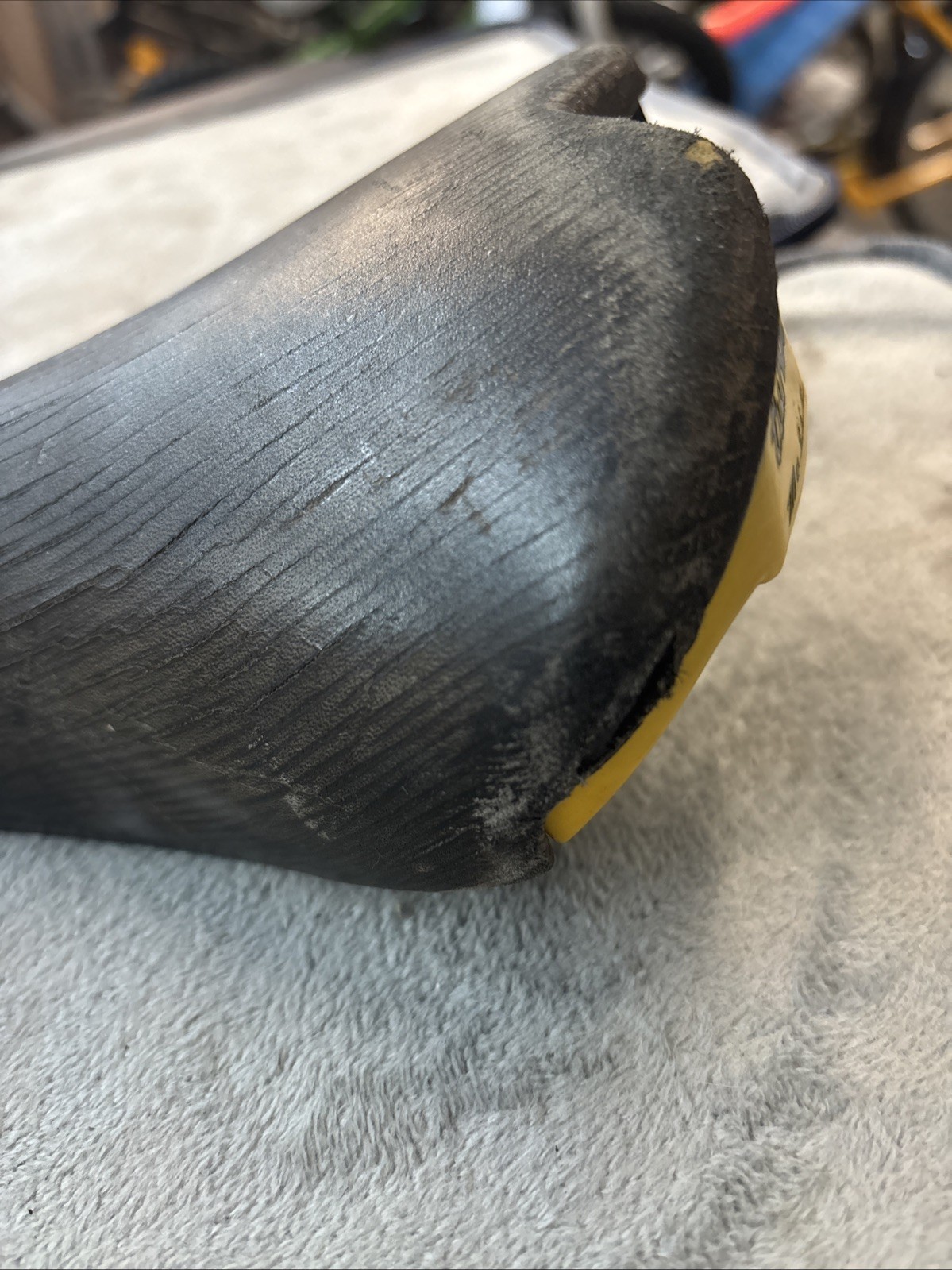 Selle Italia Turbo Matic Titanium Saddle Black Yellow Made in Italy Vintage Bike