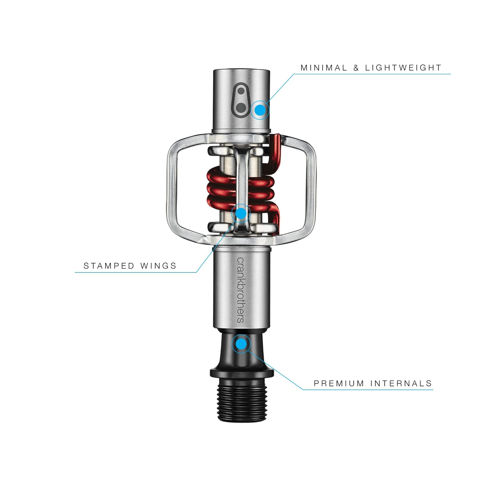 Crankbrothers MTB Pedals Eggbeater Eggbeater 1 Red