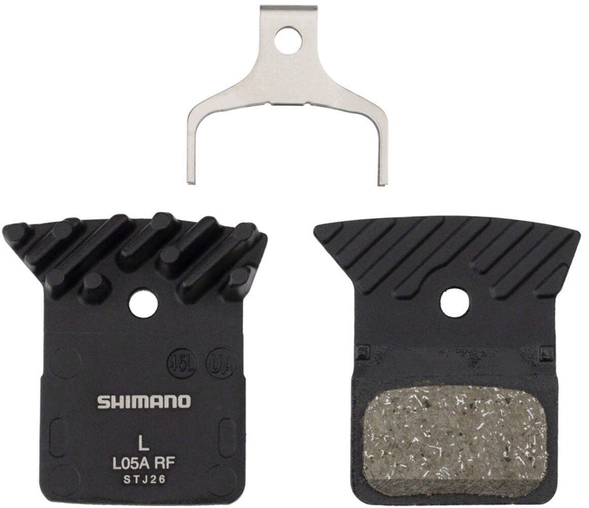 Shimano L05A-RF Disc Brake Pad Spring – Resin Compound Finned Alloy Back Plate O