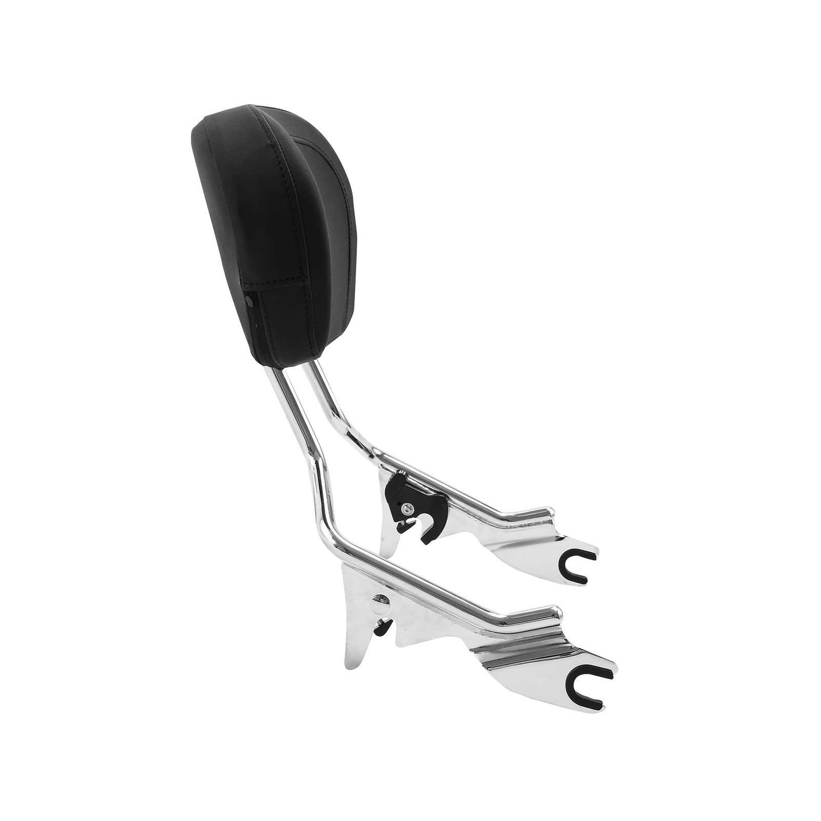Detachable Sissy Bar Upright Passenger Backrest Pad & Luggage Rack For Harley…