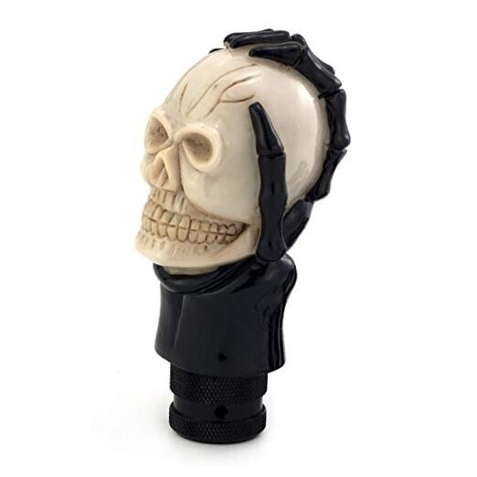 Skull Manual Car Knob Shifter – Auto Gear Shift Handle – Magic Skeleton Beige