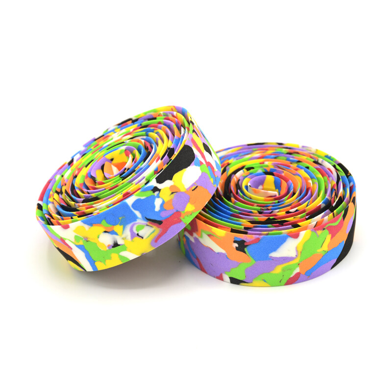 Road Bike Bicycle Track Handlebar Tape Rainbow Camo Handle Bar Drop Bullhorn