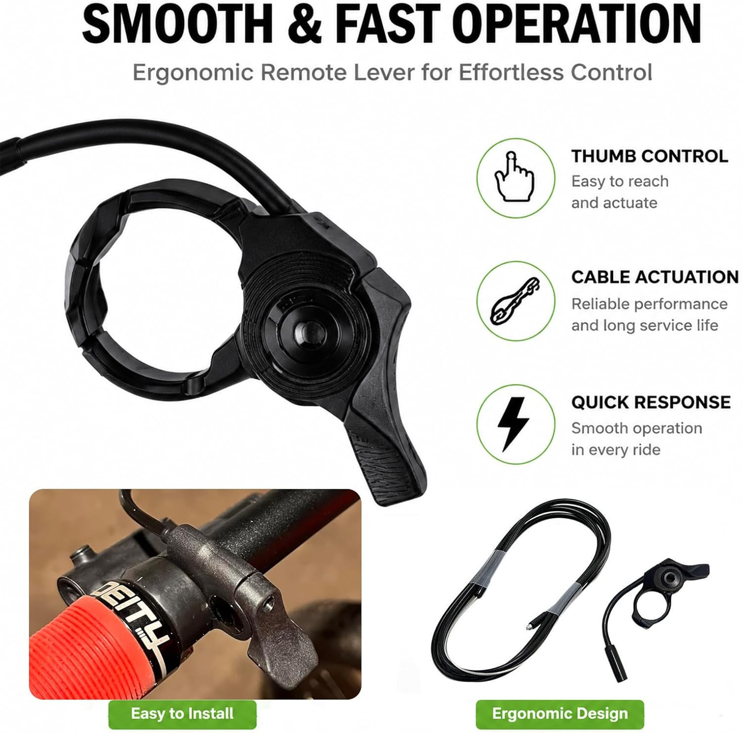 EXA Form Dropper Post Suspension Seatpost 30.9Mm/31.6Mm, 345Mm/395Mm/445Mm Lengt