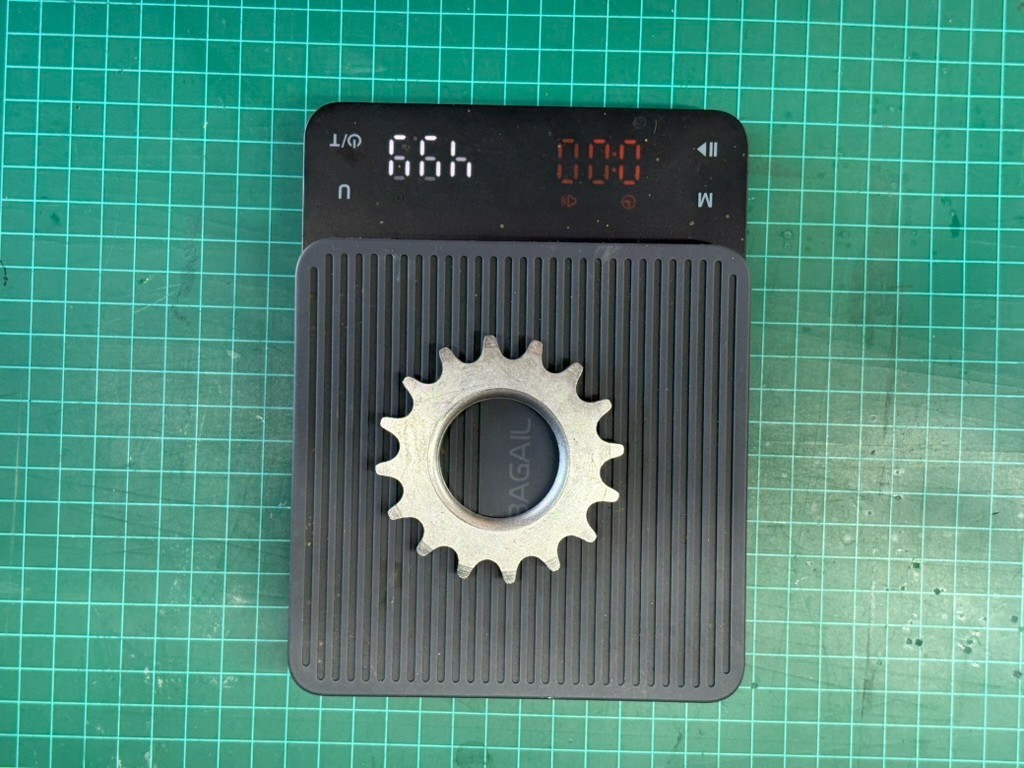 Track/Fixed Gear Cog 1/8in Silver Steel 16T ~50g