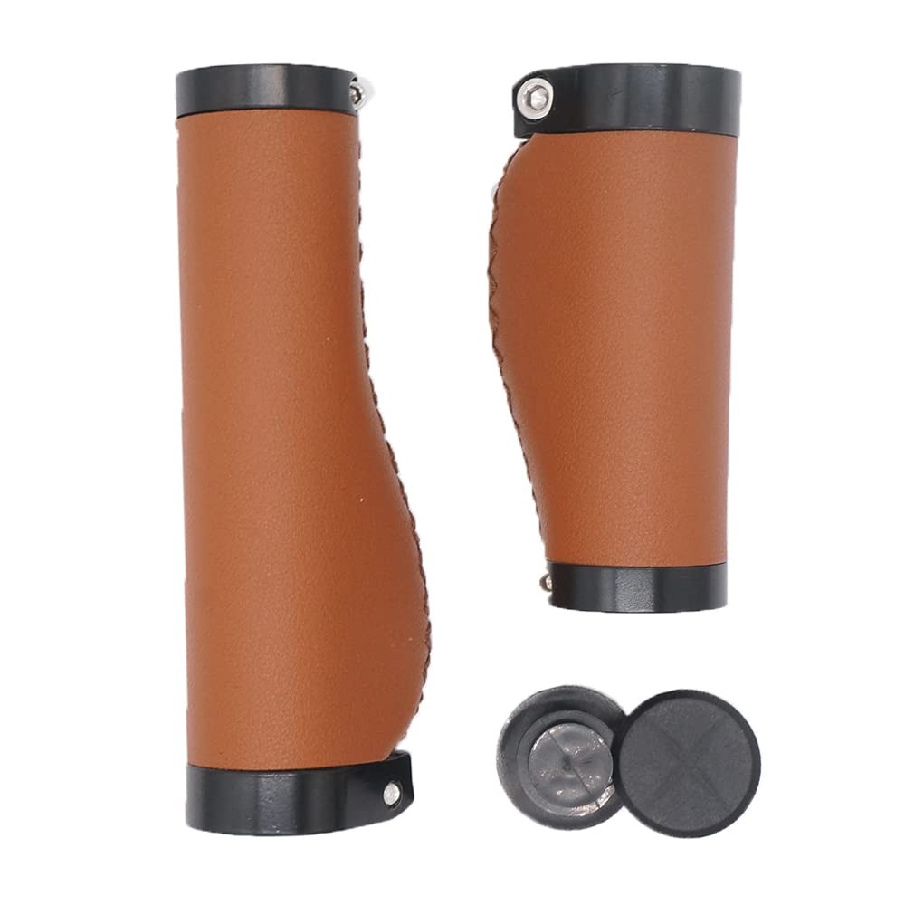 Bike Handle Grips 135/95mm Long/Short Grips Non-Slip PVC Microfiber Leather E…