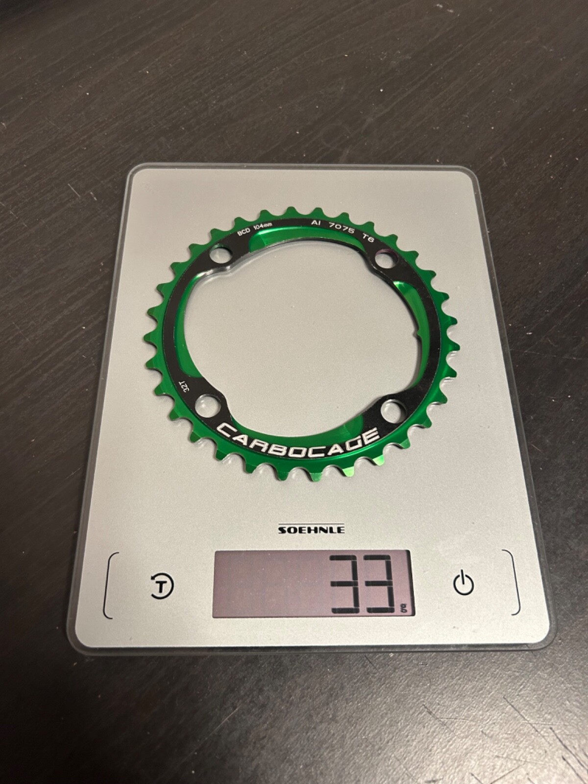 NEW Carbocage MTB Chainring AL 32T 104BCD 4-Bolts Green NEW