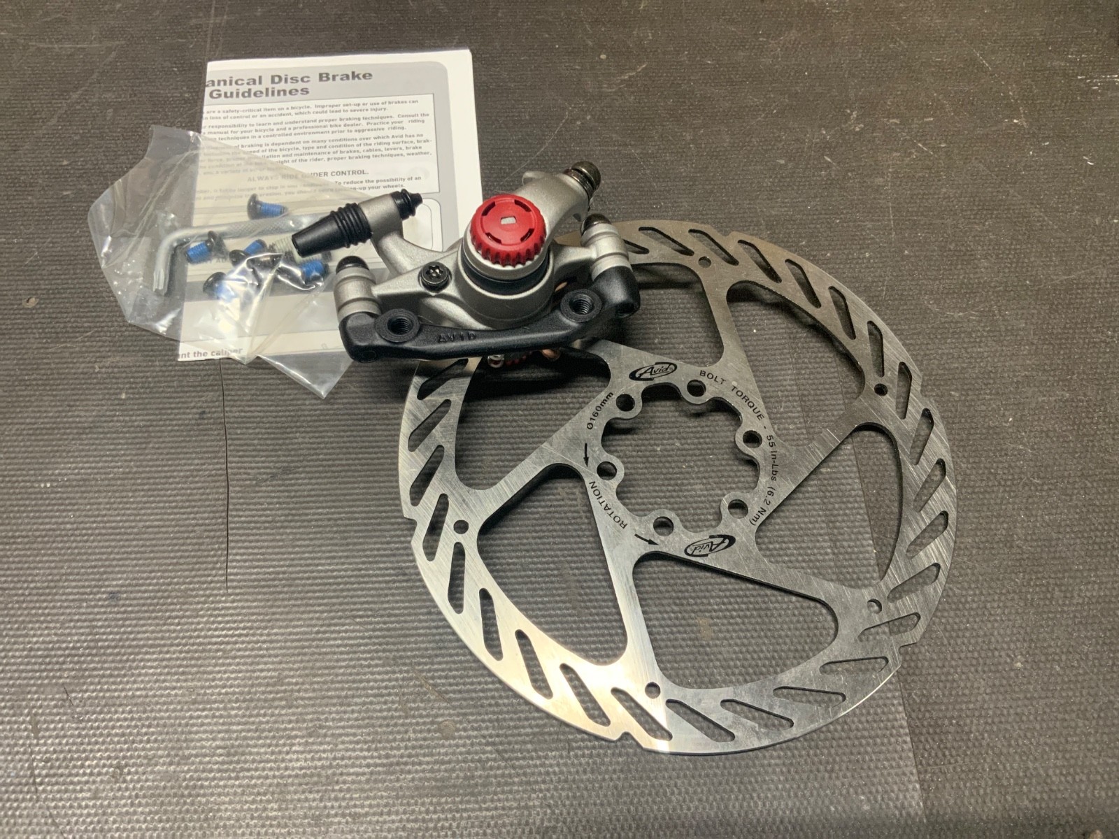 NOS Avid MTB Mechanical Disc Brake Set 160 mm 115 AVDMD2 Front & Rear New NIB