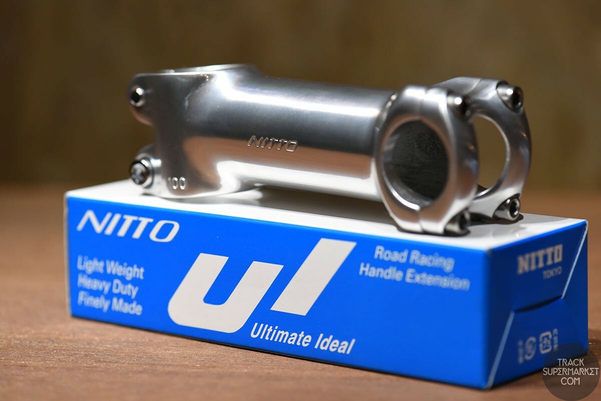 NITTO UI-75 STEM Track/MTB – 25.4mm Clamp Silver/Black 60 70 80 90 100 110 120