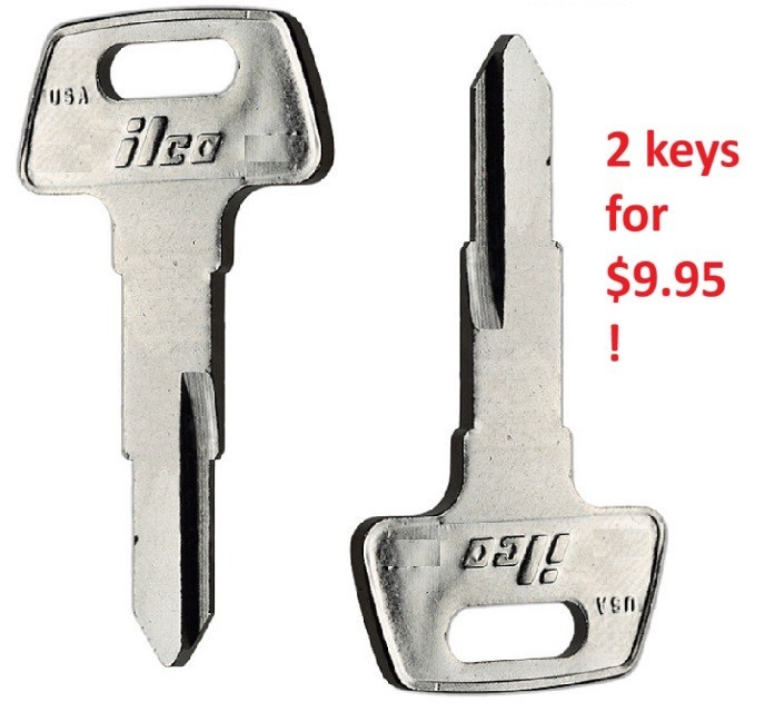 🔑RAD Power Bikes Universal Battery Key-Lot of 2 keys @ $6.00/ key w/shipping