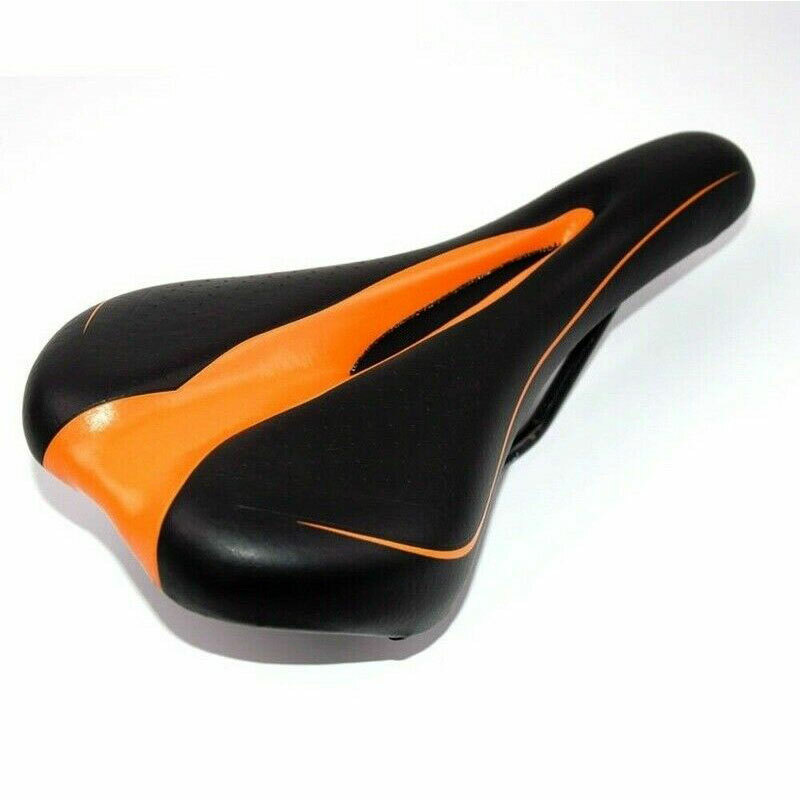 Bicycle Bike Saddle Hollow Soft Comfort MTB Saddle Seat Orange Road Cushion Pad