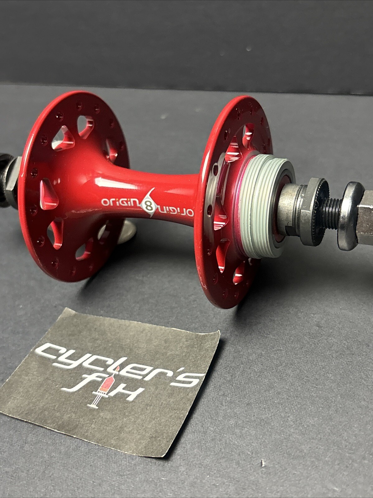 Origin8 32H Double Fixie Rear Sealed Hub High Flange Alloy Powder Coated Throne