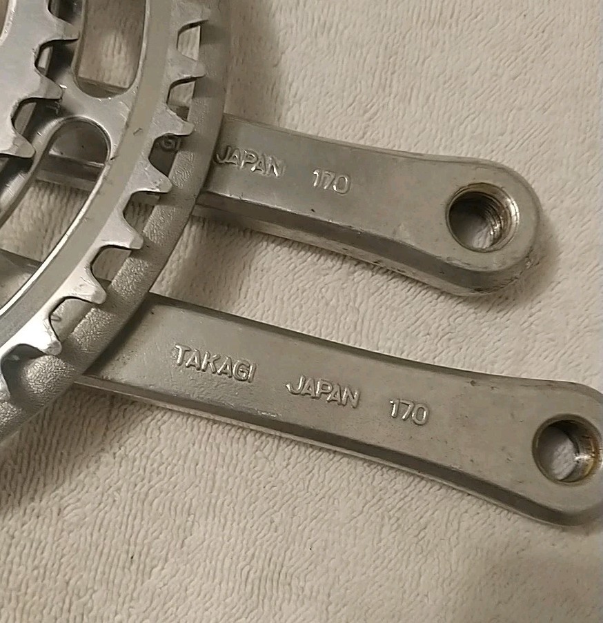 Vintage Takagi Tourney ST Double Crank Set 170mm 52/40T